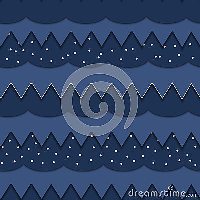 Sky from paper. Vector Illustration